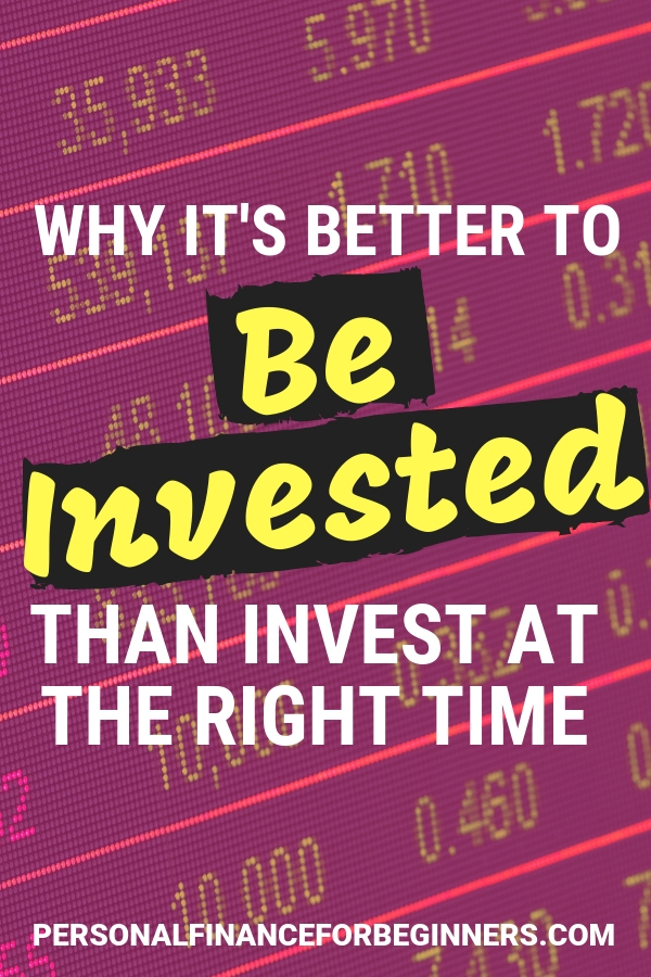 Why Its Better to Be Invested Than Invest at the Right Time